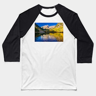 Maroon Bells Ripples - A Day with the ducks Baseball T-Shirt